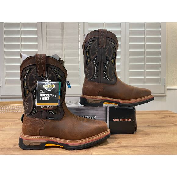 Dan Post Men's Warrior Work Certified Boots Hurricane Series Size 8 Wide NIB - Picture 2 of 12